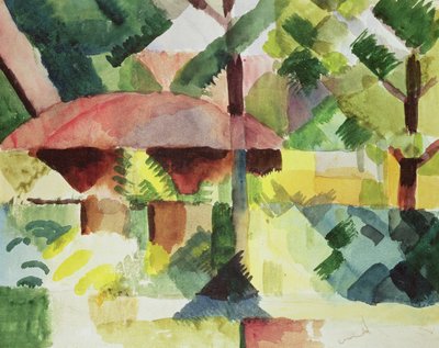 Der Garten, 1914 von August Macke